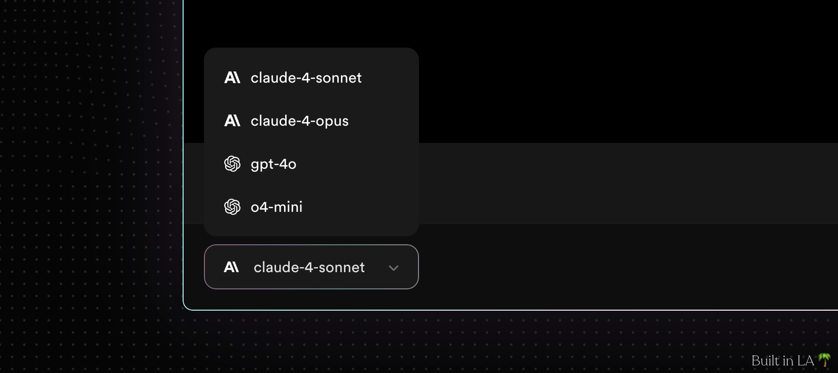 The same dropdown after the fix, its border now matching the control pane